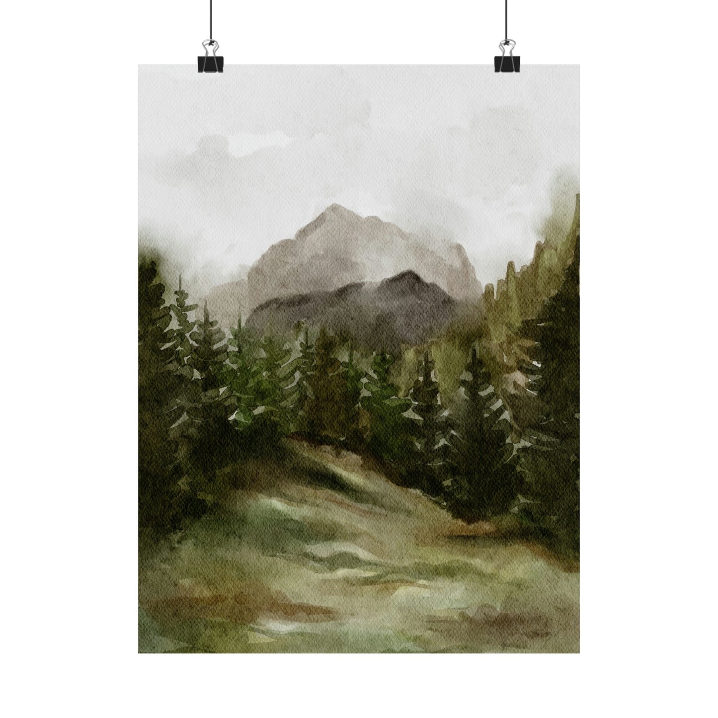 April Landscape Matte Vertical Poster