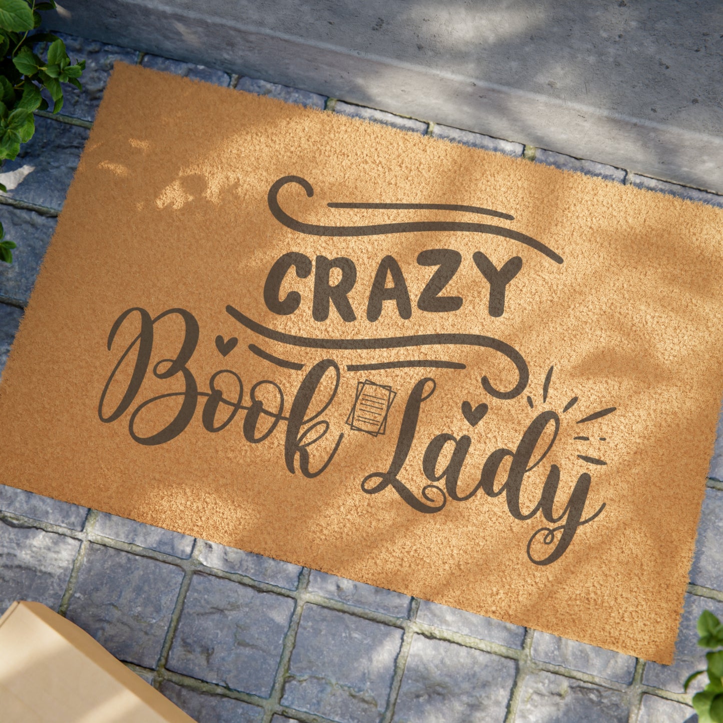 Crazy Book Lady Doormat