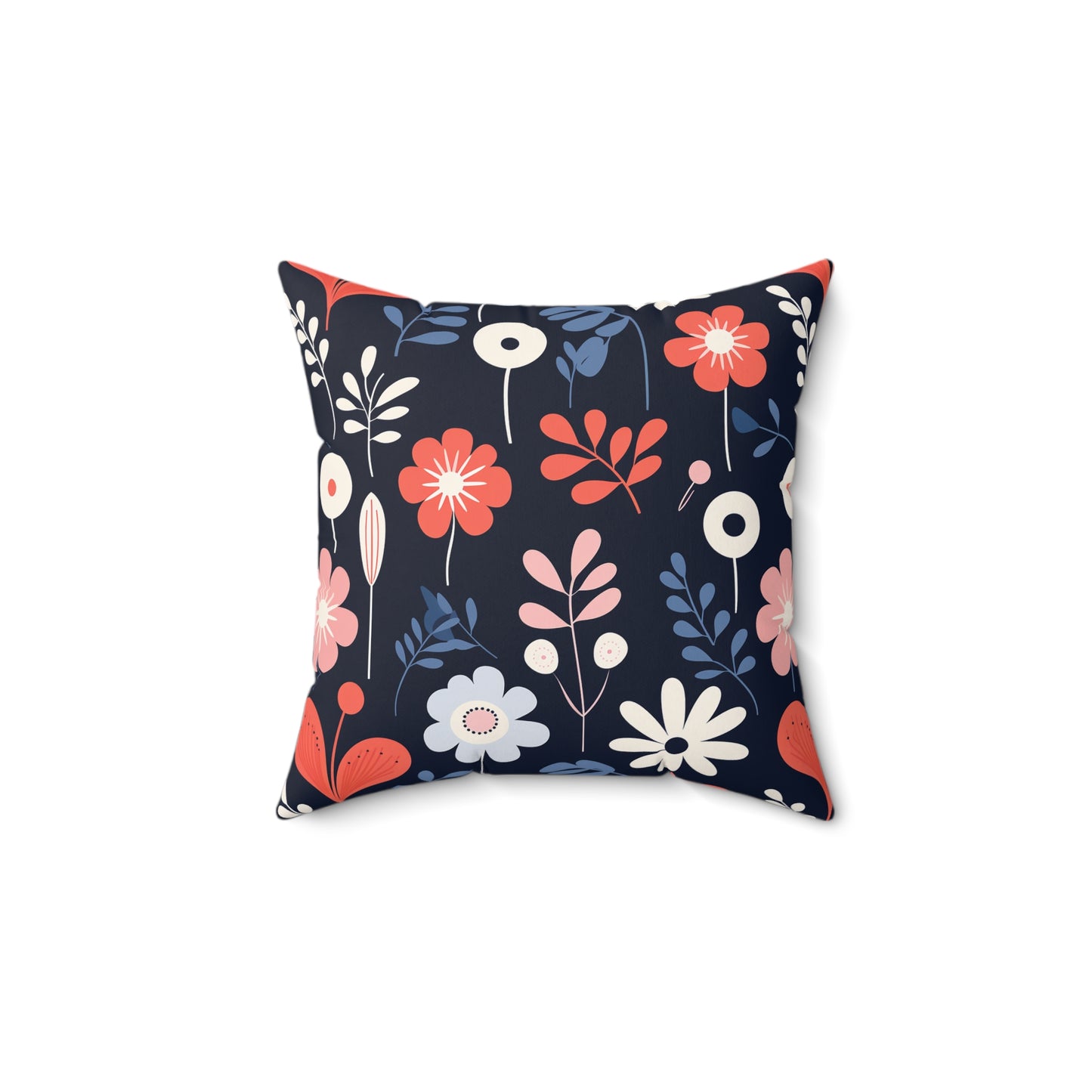 Dark Scandi Faux Suede Square Pillow