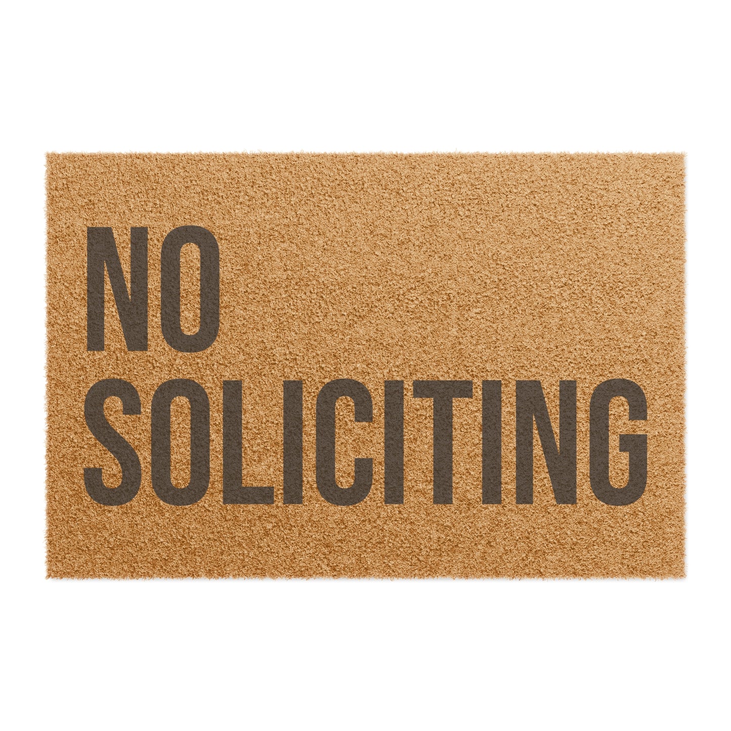 No Soliciting Doormat