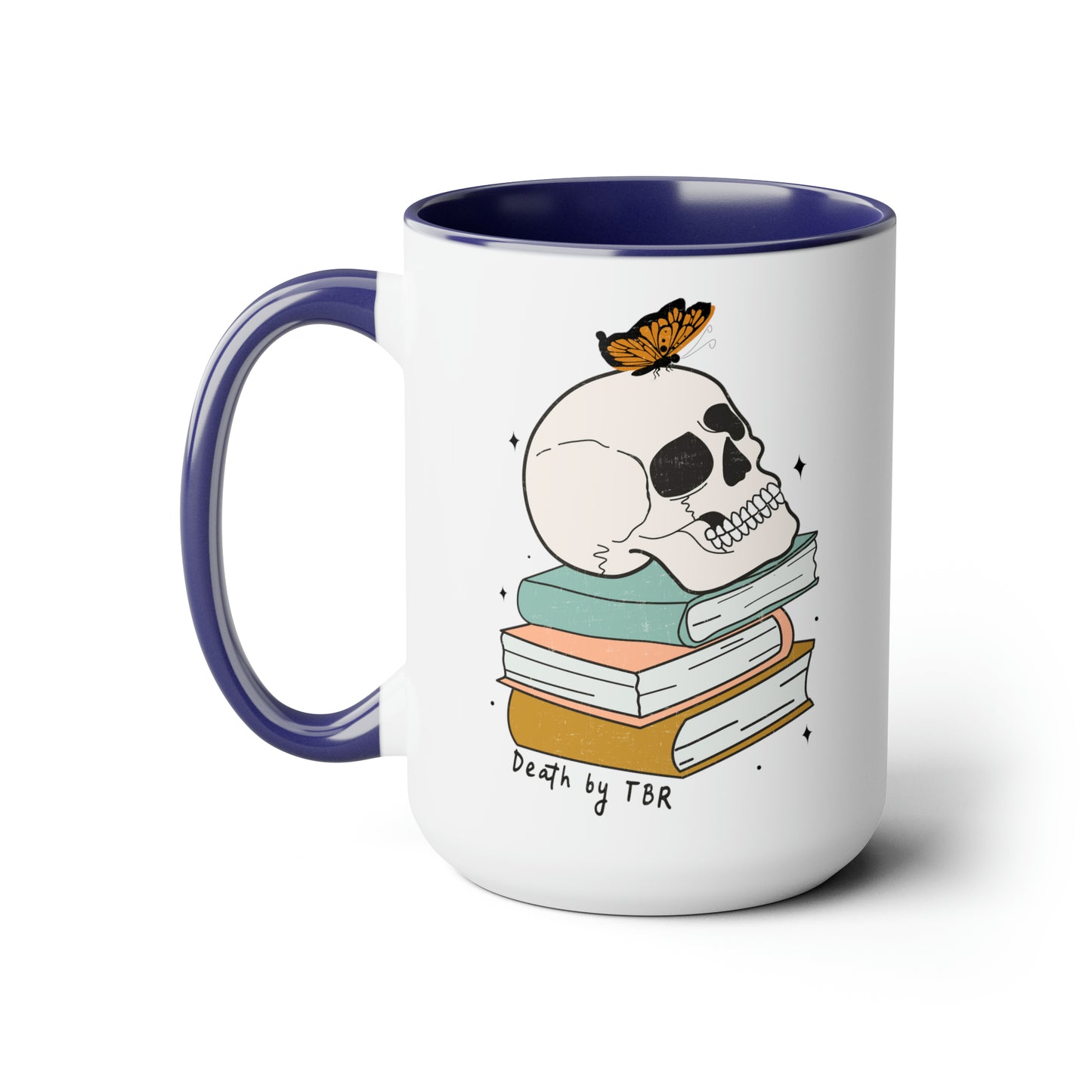 Death by TBR Two-Tone Coffee Mugs, 15oz