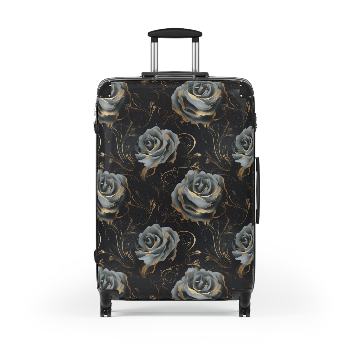 Black Blue Rose Suitcase