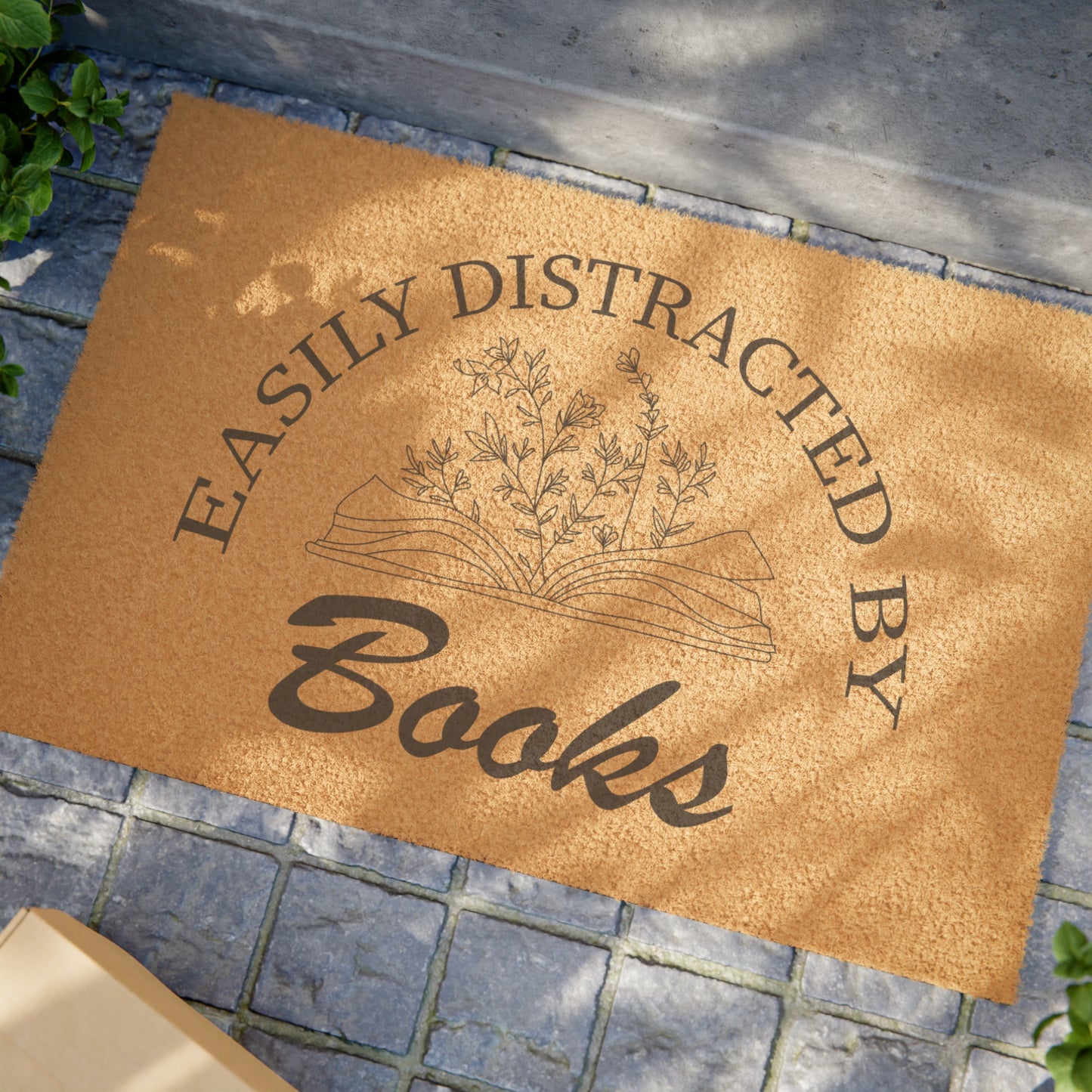 Easily Distracted By Books Doormat