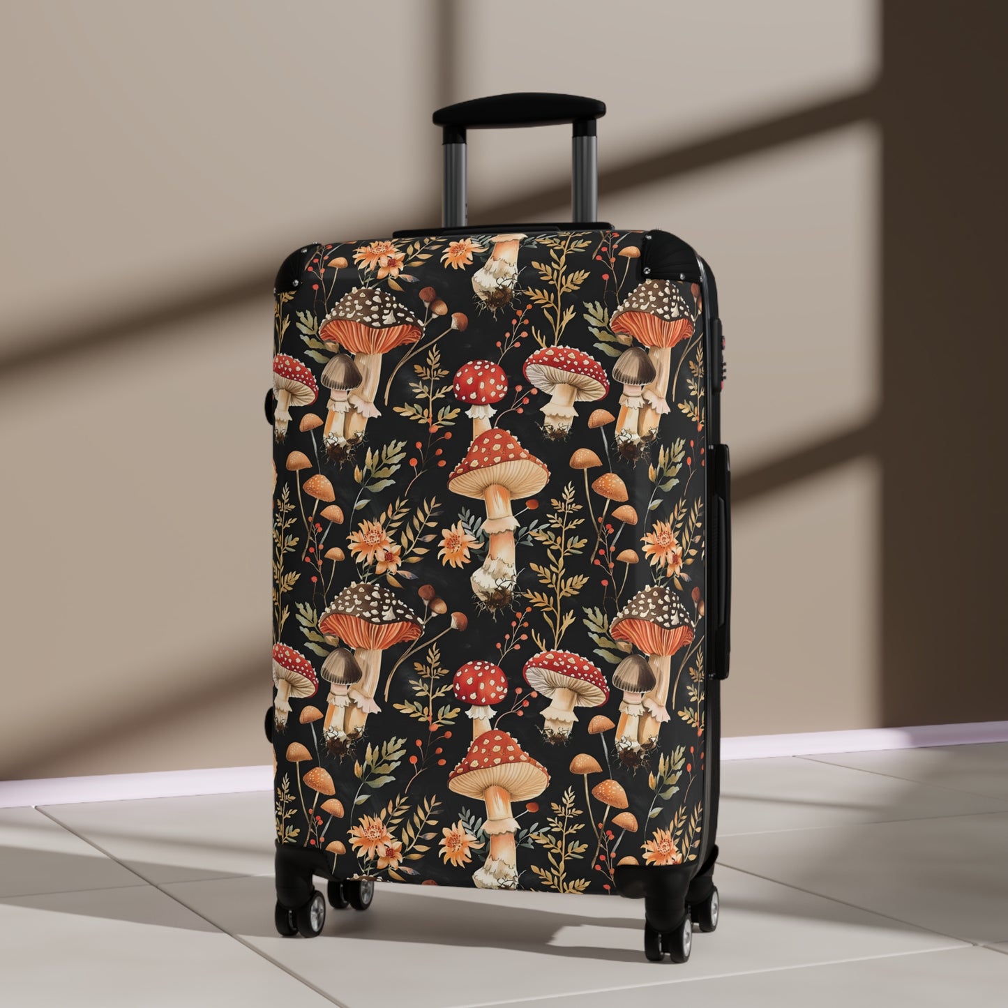 Red Mushroom Suitcase