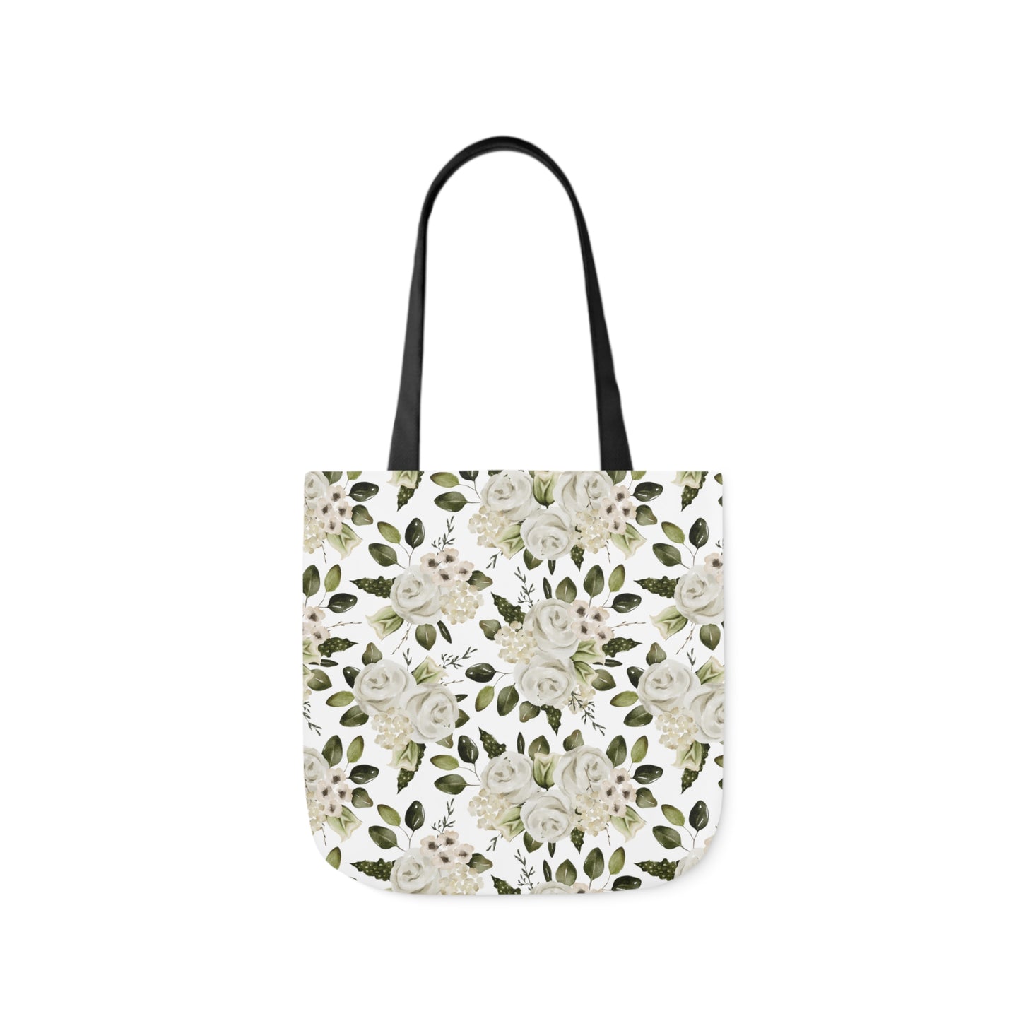 April Floral Canvas Tote Bag, 5-Color Straps