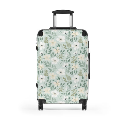 Sage Floral Suitcase