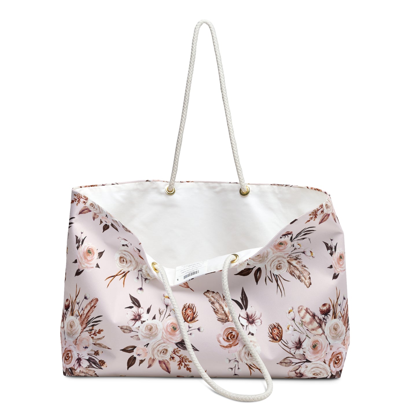 Pink Floral Weekender Bag