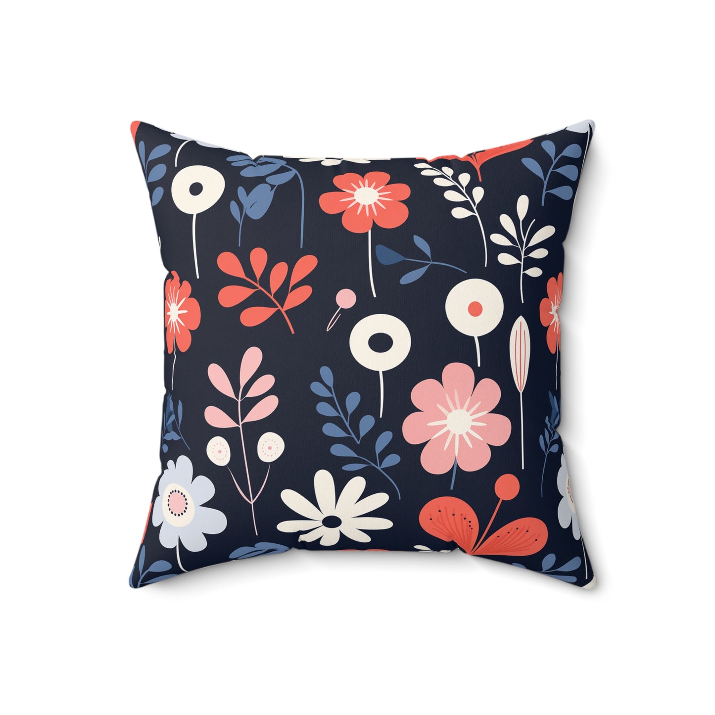 Dark Scandi Faux Suede Square Pillow