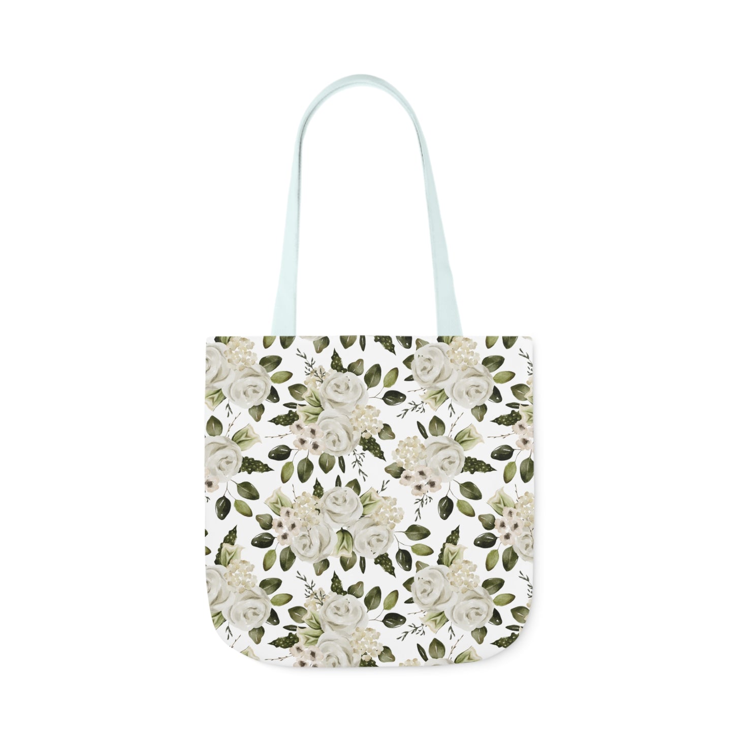 April Floral Canvas Tote Bag, 5-Color Straps