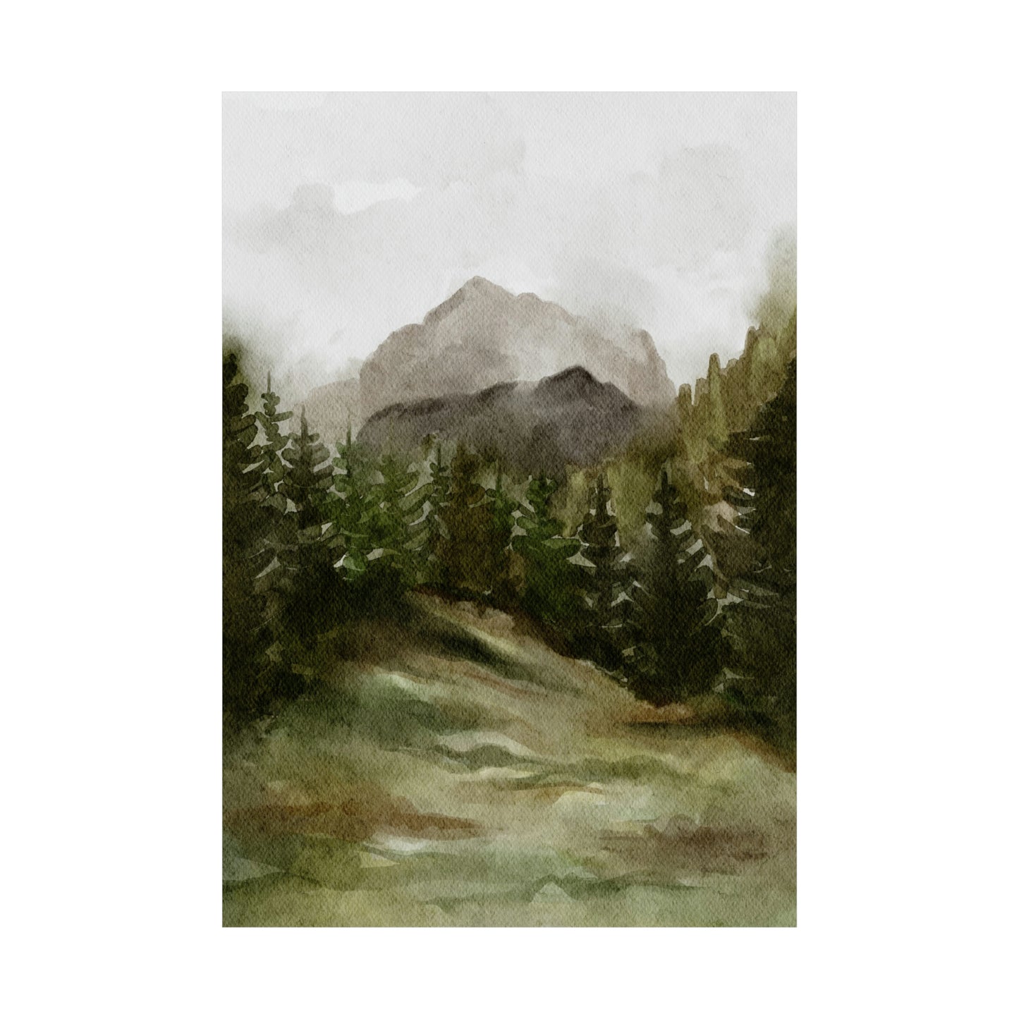 April Landscape Matte Vertical Poster