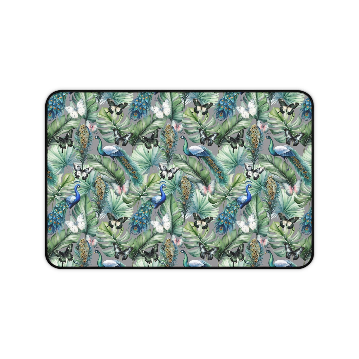 Tropical Peacock Desk Mat