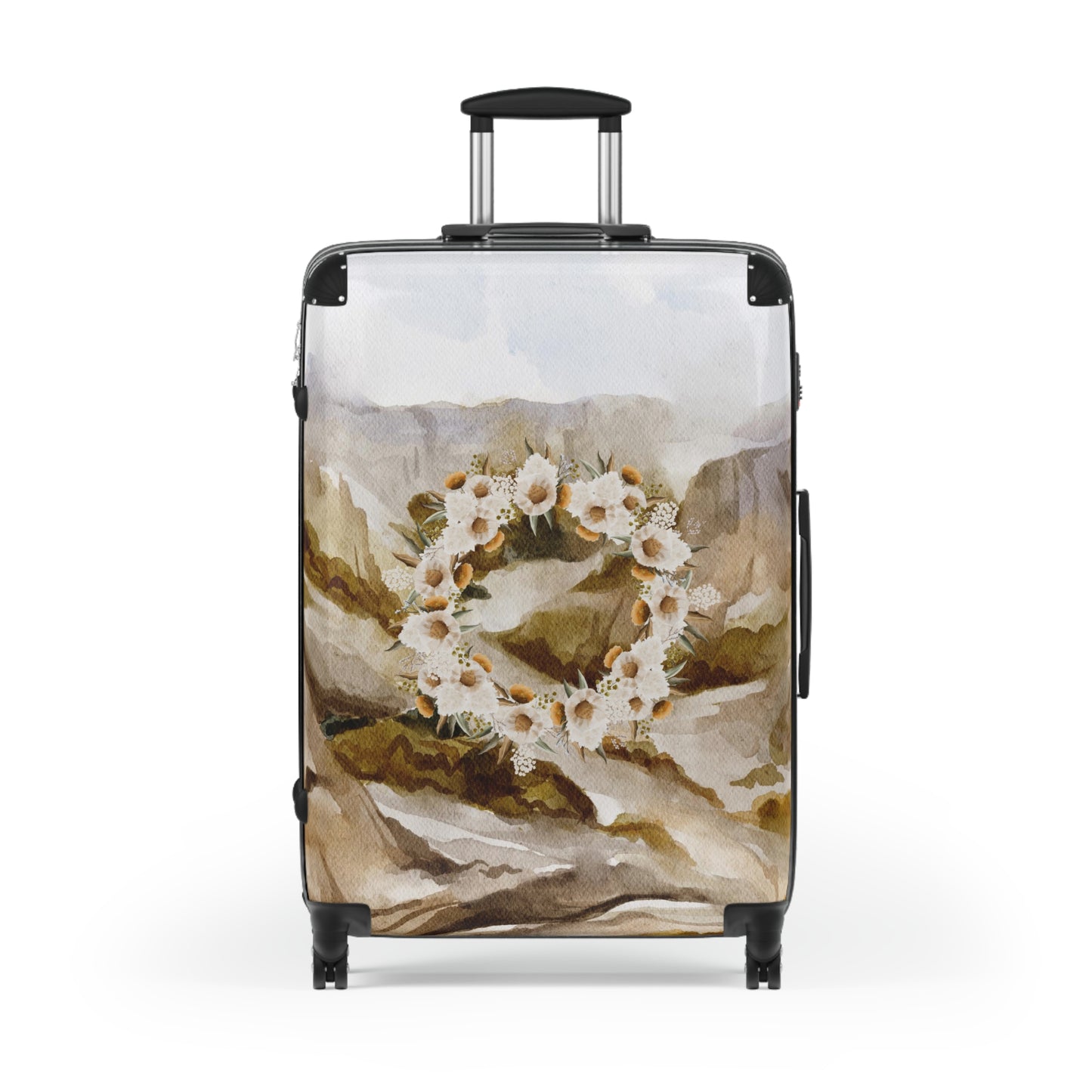 March Landscape Floral Suitcase