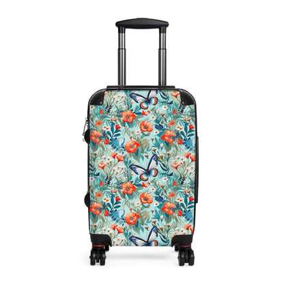 Butterfly Floral Suitcase