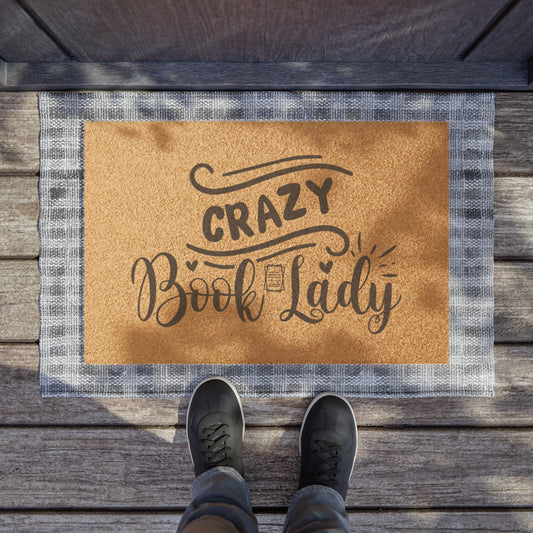 Crazy Book Lady Doormat