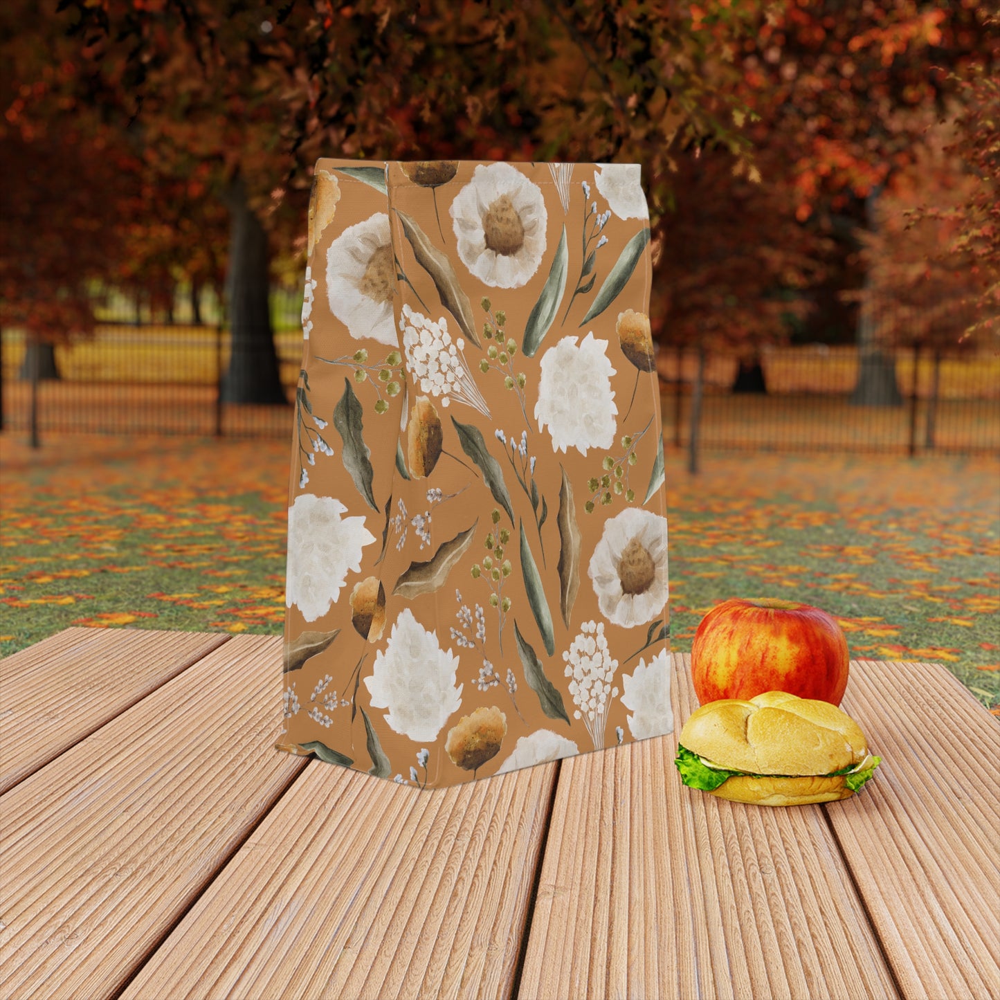 March Floral Polyester Lunch Bag