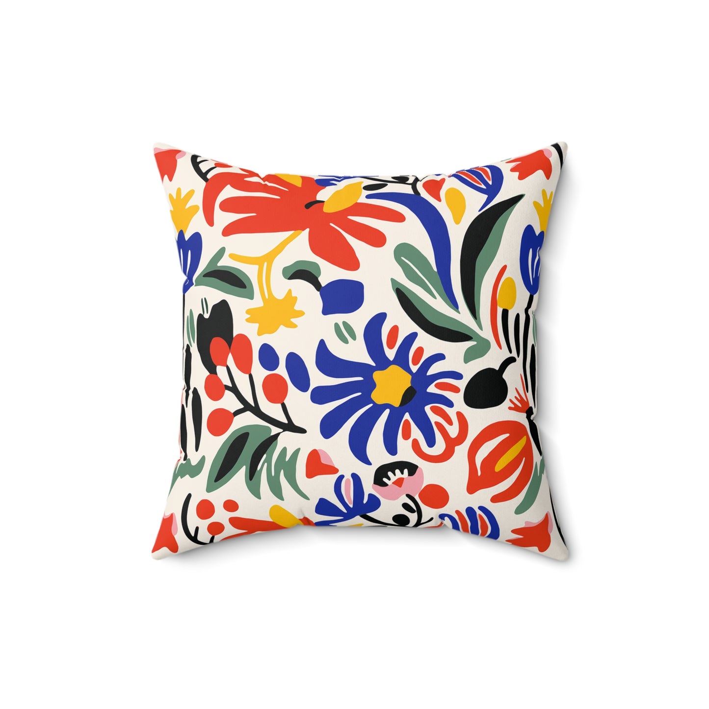 Matisse Inspired Faux Suede Square Pillow