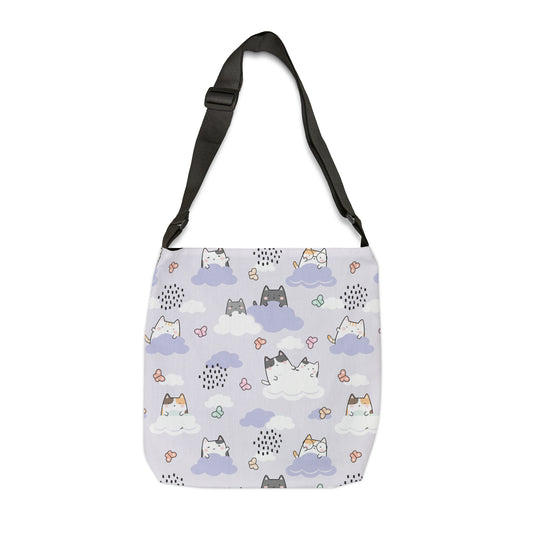 Cat Clouds Adjustable Tote Bag