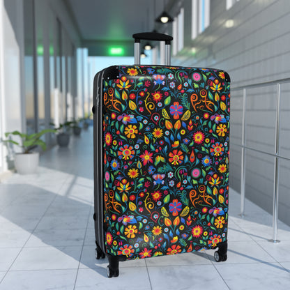 Mexican Floral Suitcase