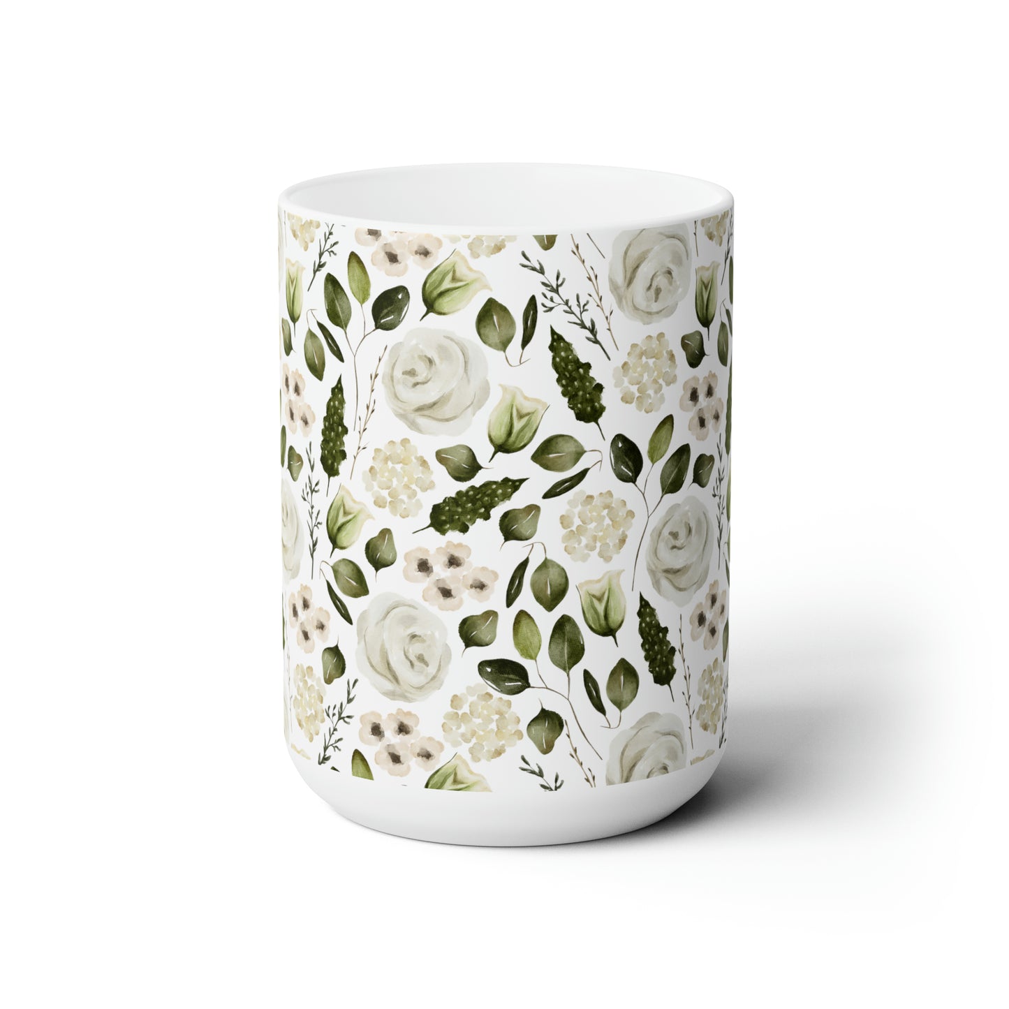 April Floral Ceramic Mug 15oz