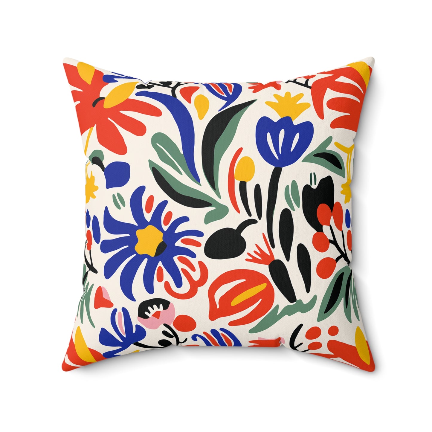 Matisse Inspired Faux Suede Square Pillow