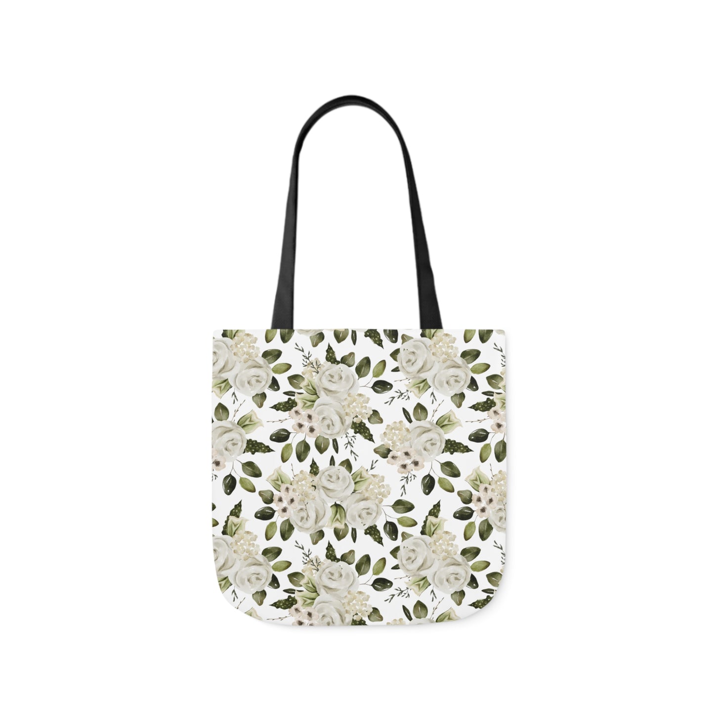 April Floral Canvas Tote Bag, 5-Color Straps