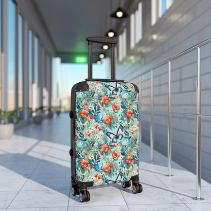 Butterfly Floral Suitcase