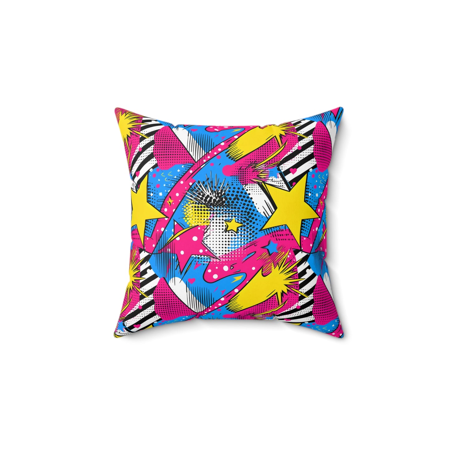 Star Pop Spun Polyester Square Pillow