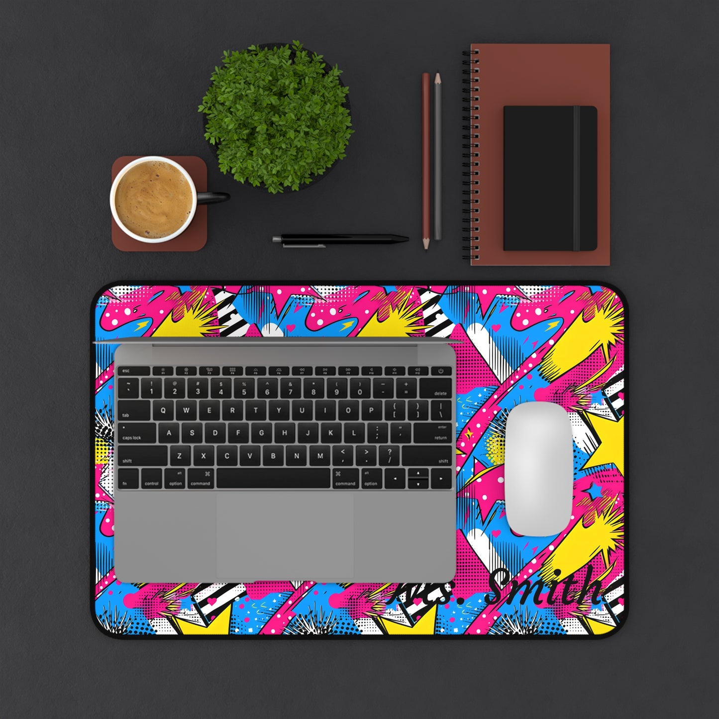 Personalized Star Pop Desk Mat