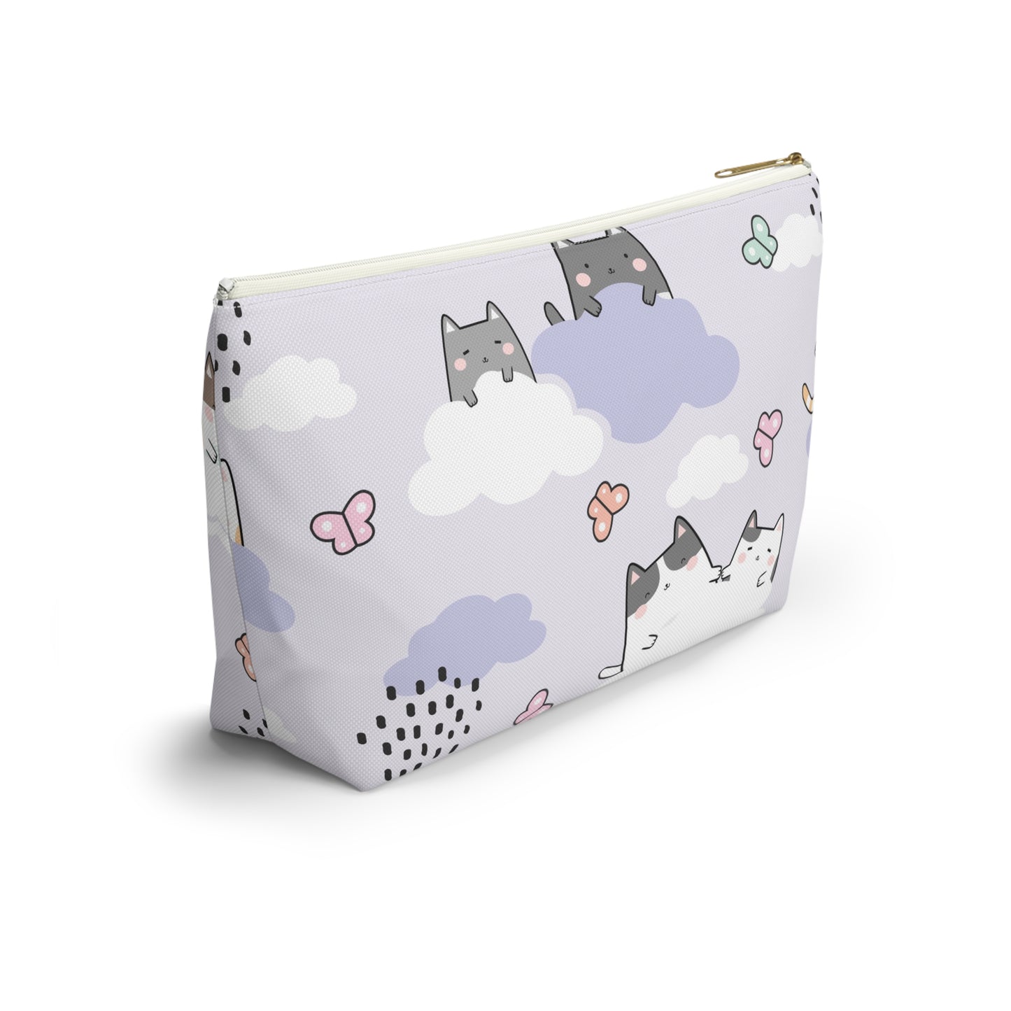 Cat Clouds Accessory Pouch w T-bottom