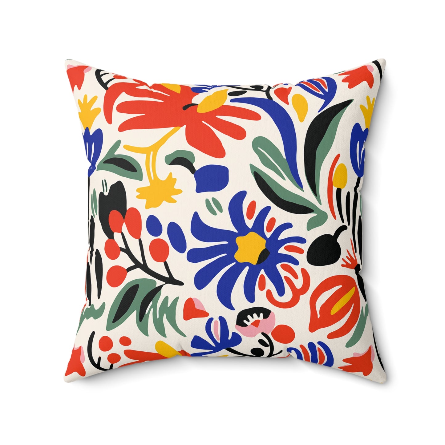 Matisse Inspired Faux Suede Square Pillow