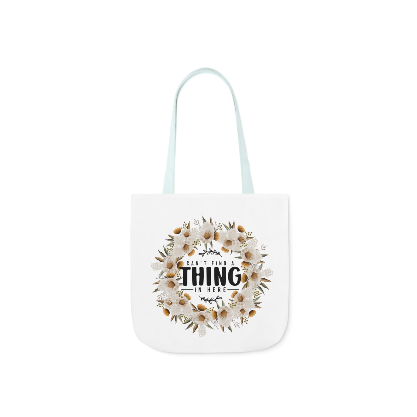 March Floral Canvas Tote Bag, 3-Color Straps