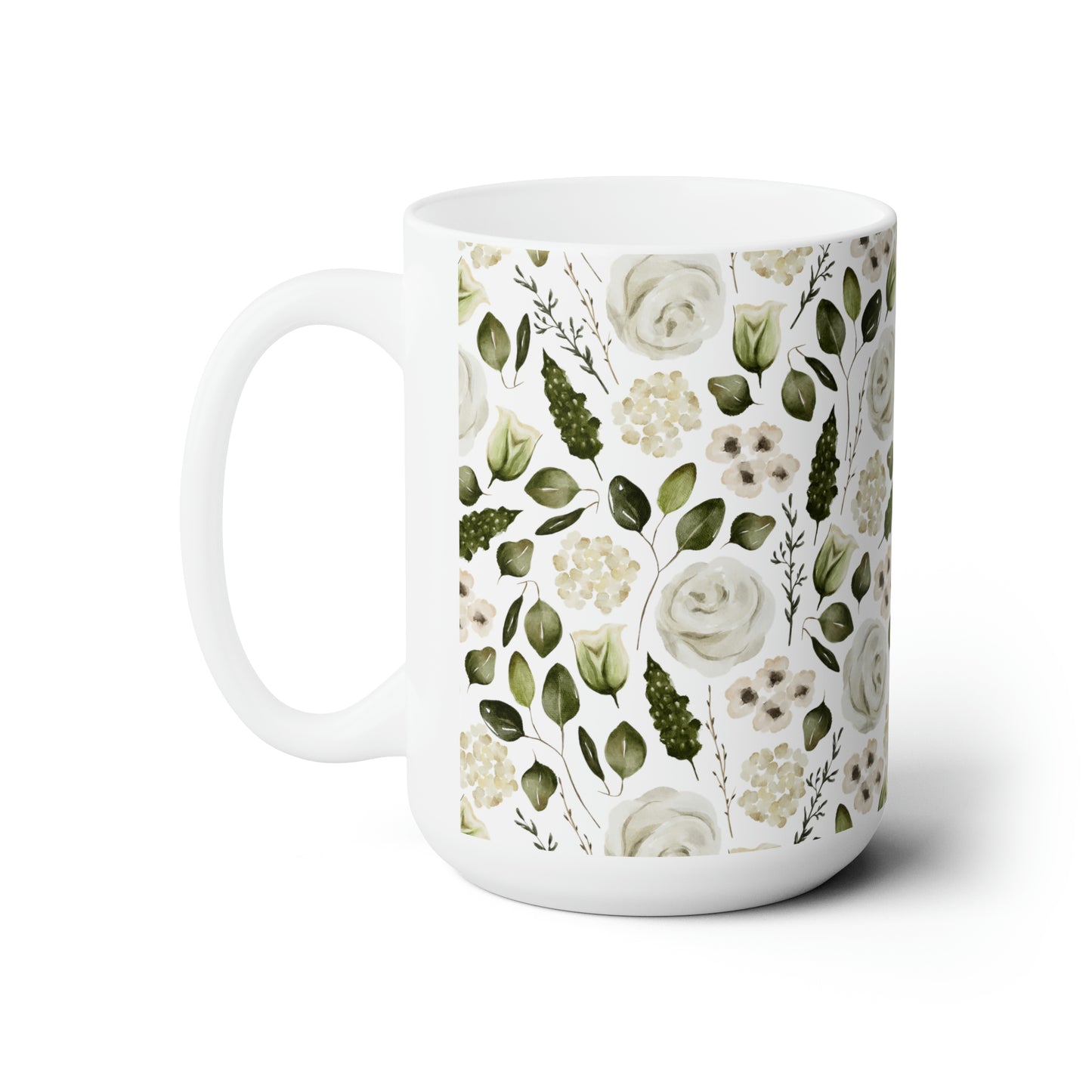 April Floral Ceramic Mug 15oz