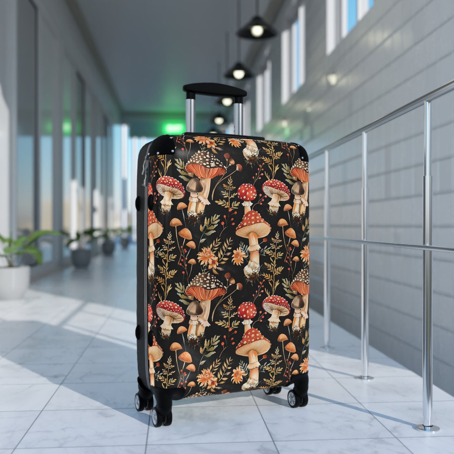 Red Mushroom Suitcase