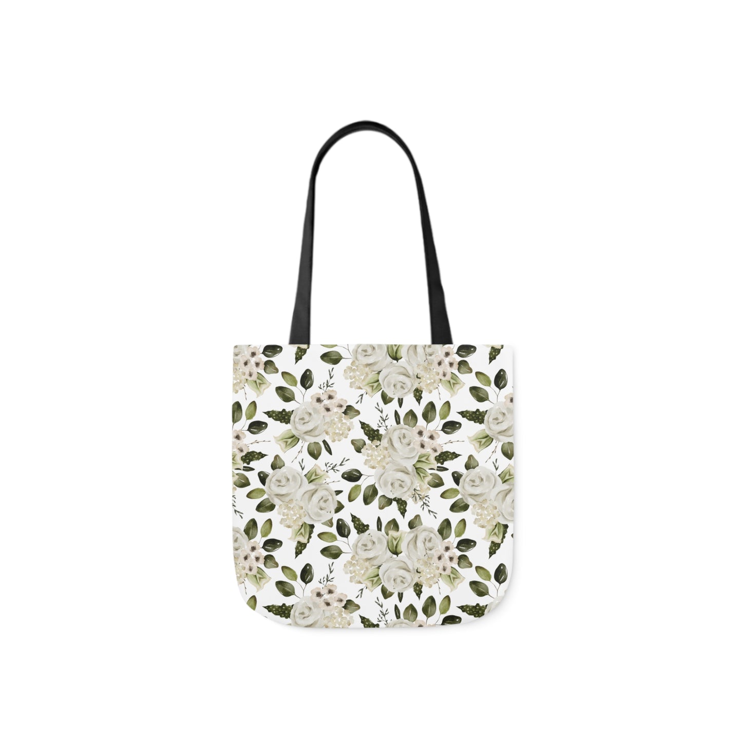 April Floral Canvas Tote Bag, 5-Color Straps