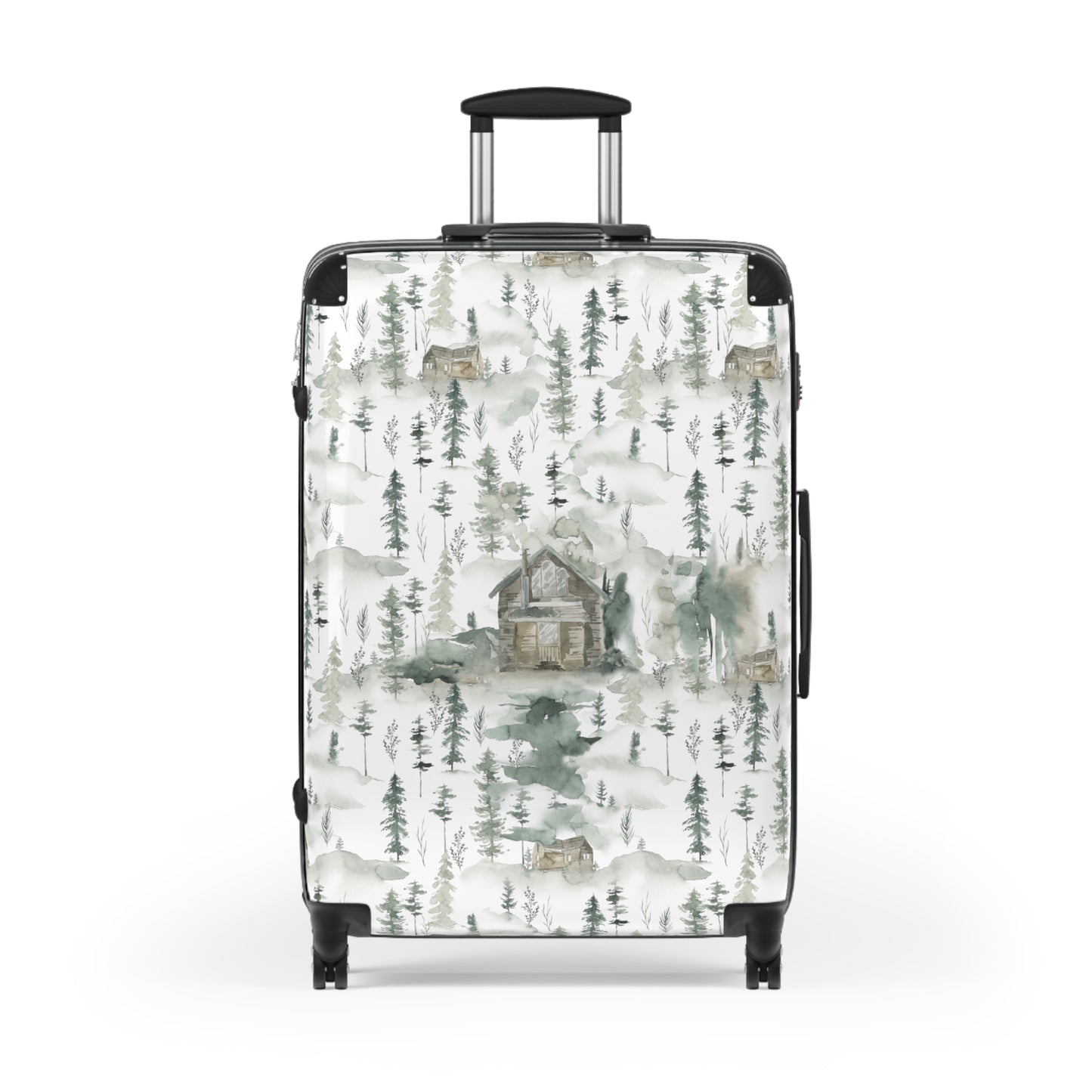 Green Woodland Mountain Suitcase