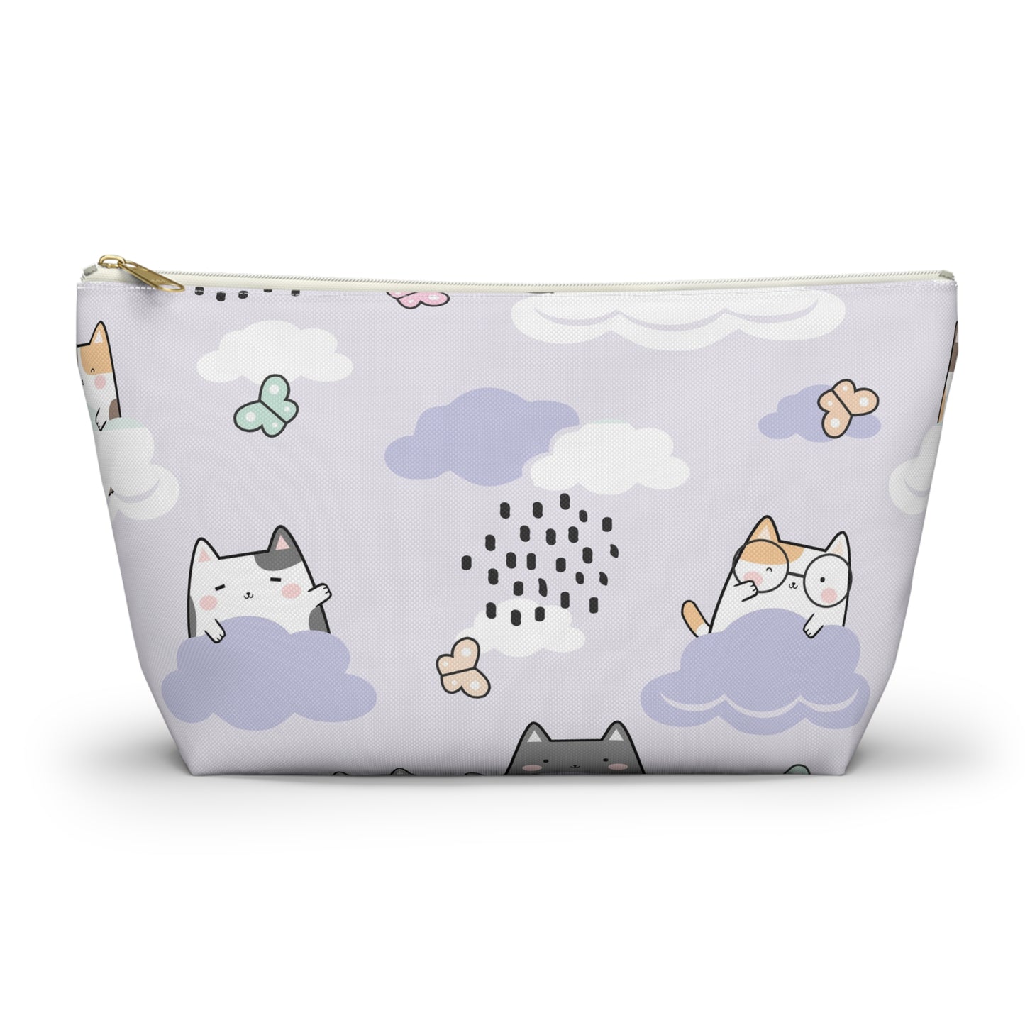 Cat Clouds Accessory Pouch w T-bottom