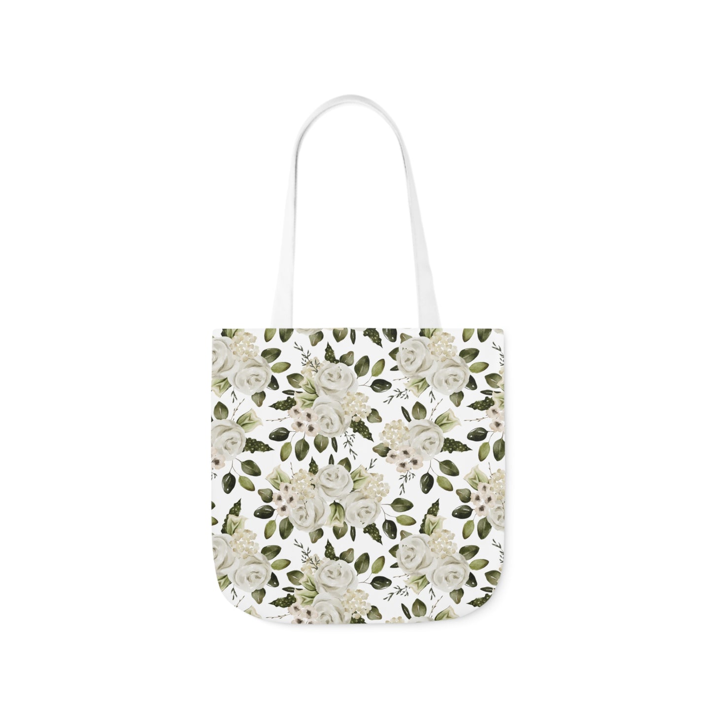 April Floral Canvas Tote Bag, 5-Color Straps