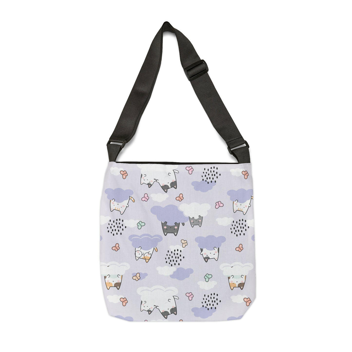 Cat Clouds Adjustable Tote Bag