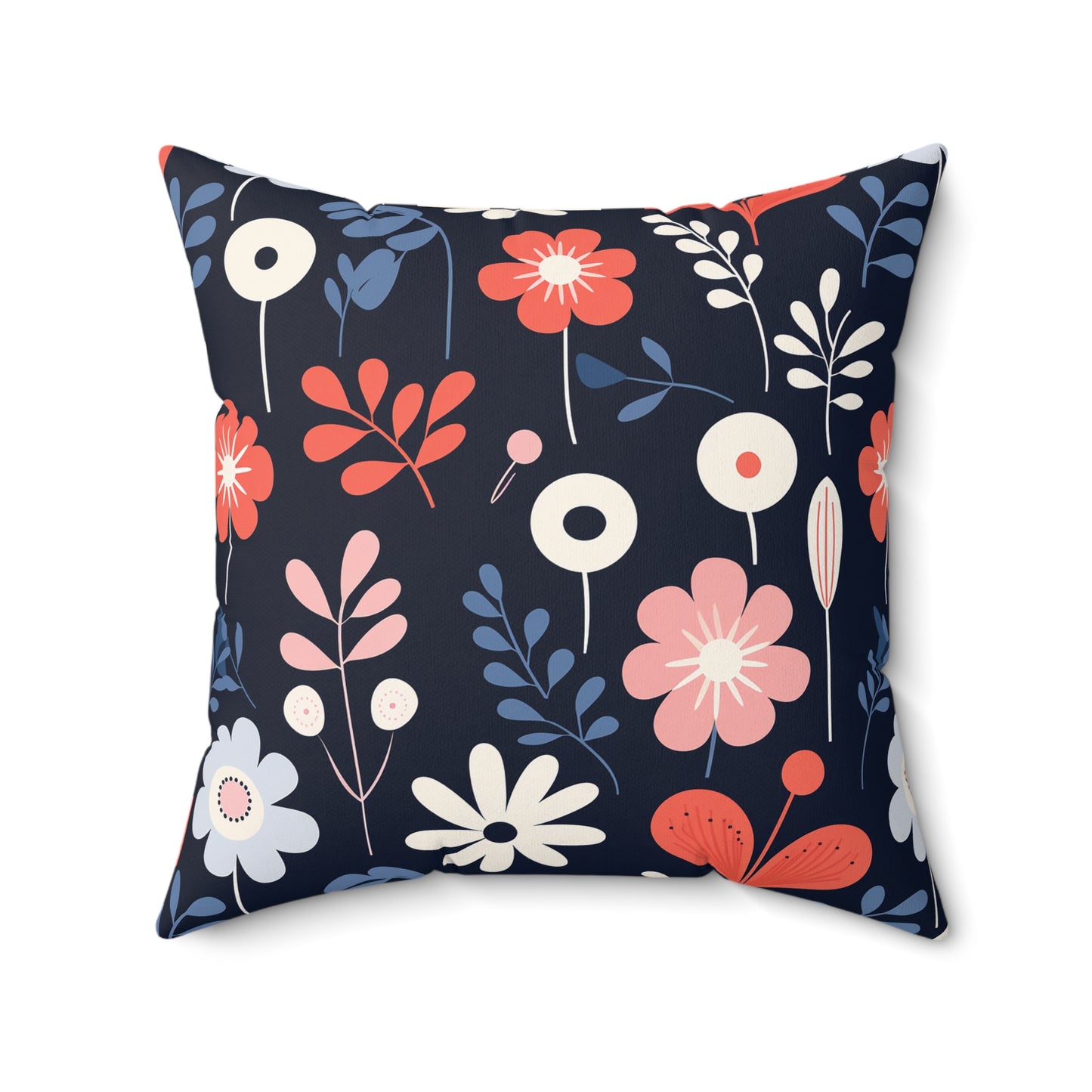 Dark Scandi Faux Suede Square Pillow