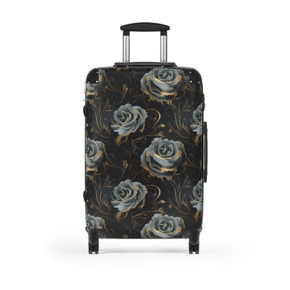 Black Blue Rose Suitcase