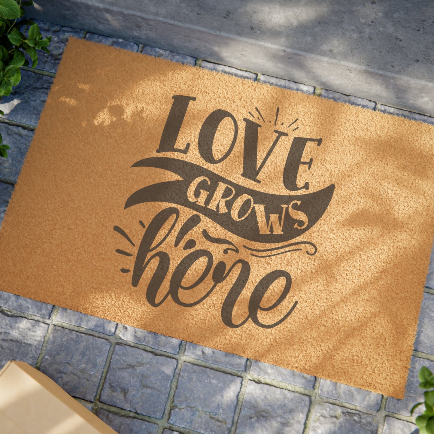 Love Grows Here Doormat