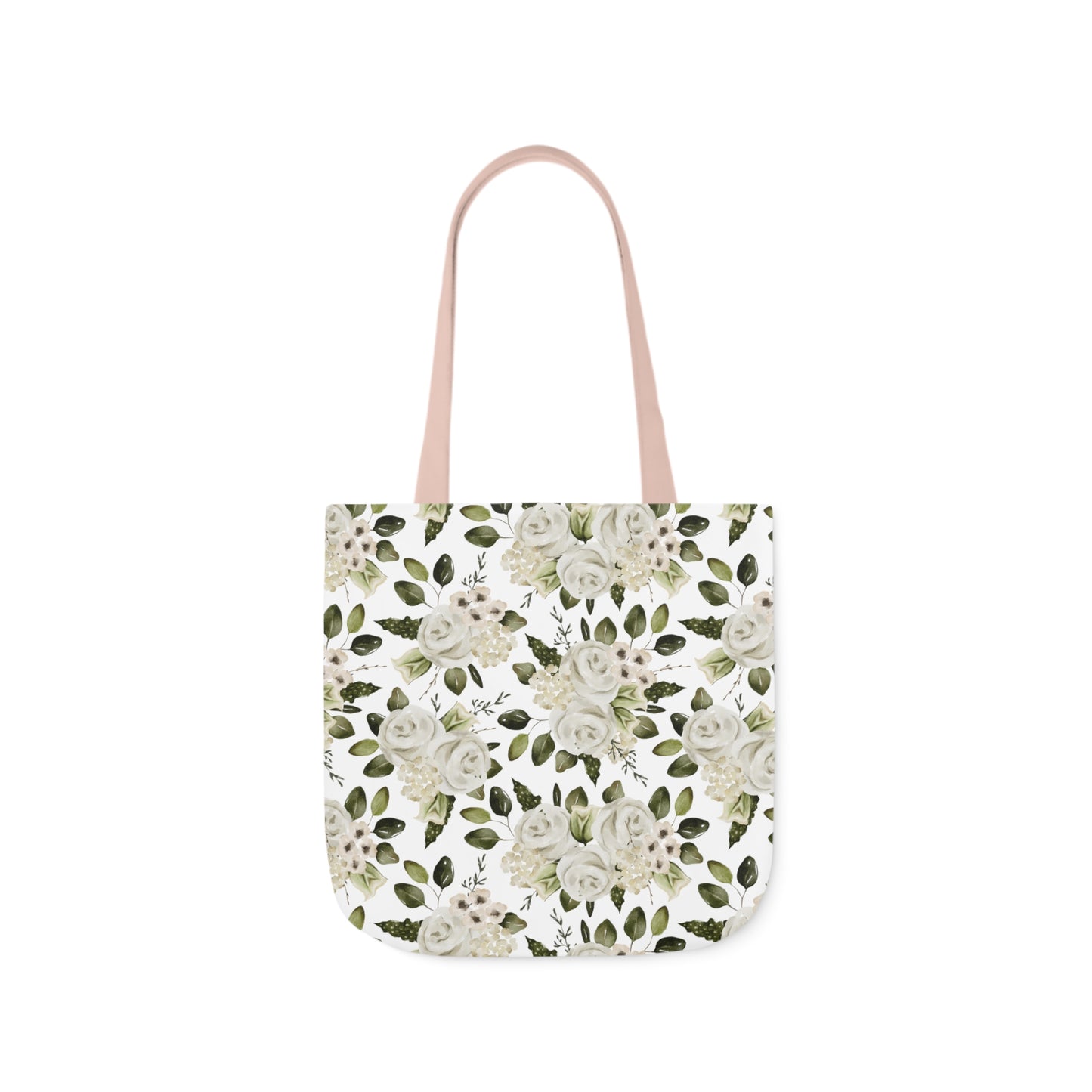 April Floral Canvas Tote Bag, 5-Color Straps