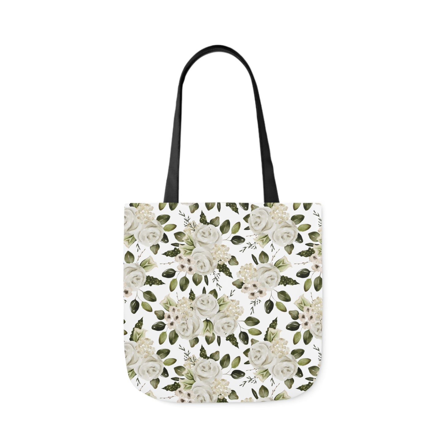 April Floral Canvas Tote Bag, 5-Color Straps