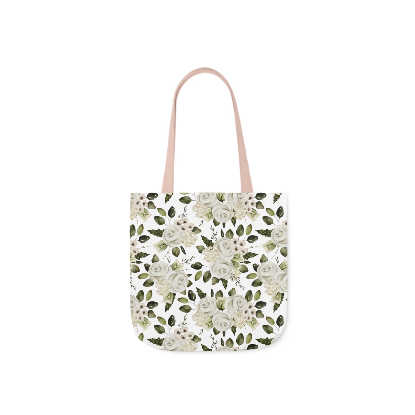 April Floral Canvas Tote Bag, 5-Color Straps