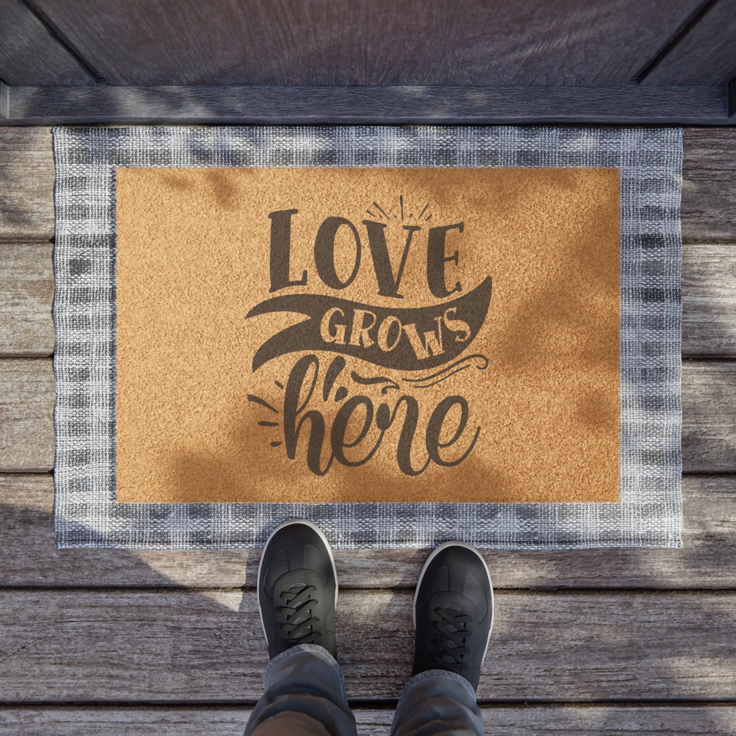 Love Grows Here Doormat