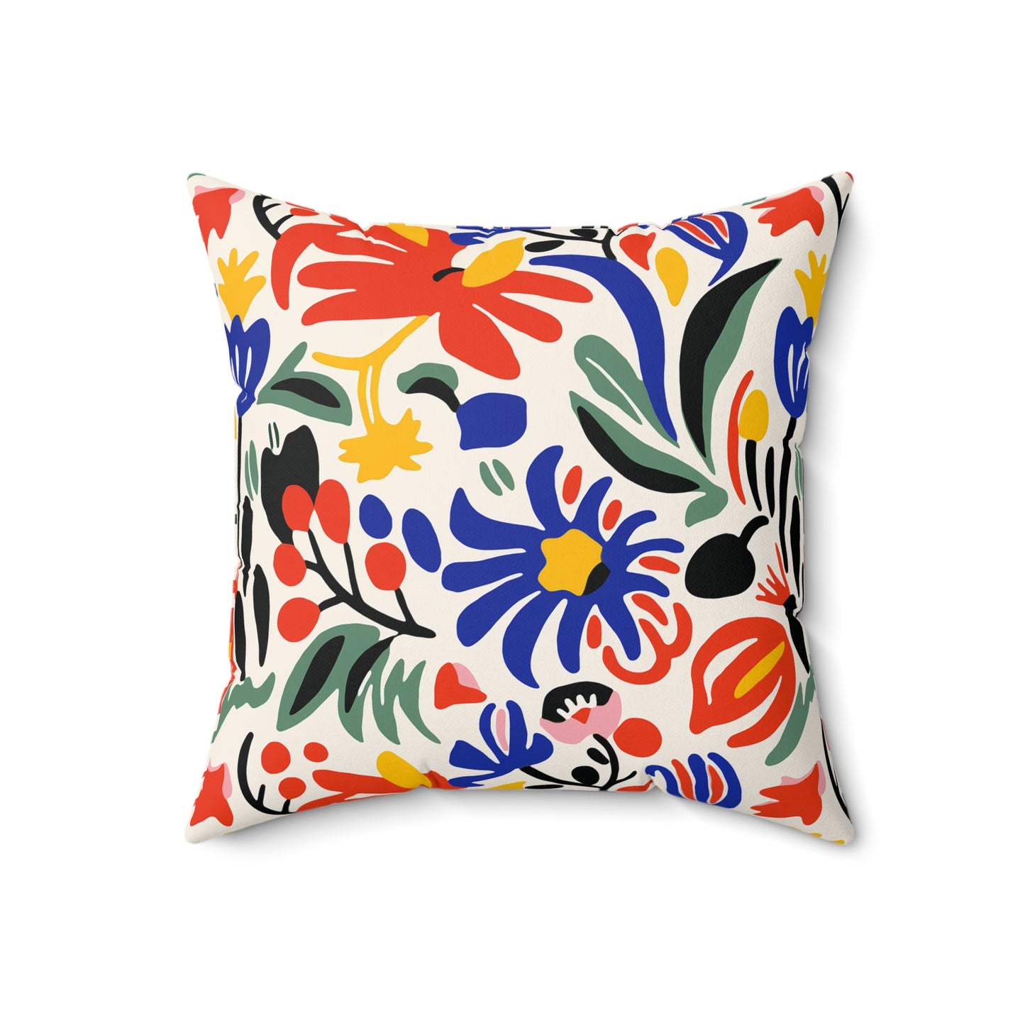 Matisse Inspired Faux Suede Square Pillow