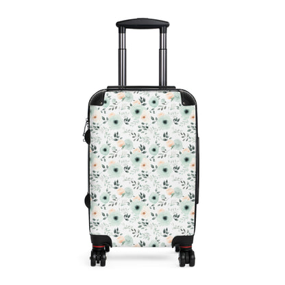 Mint Floral Suitcase