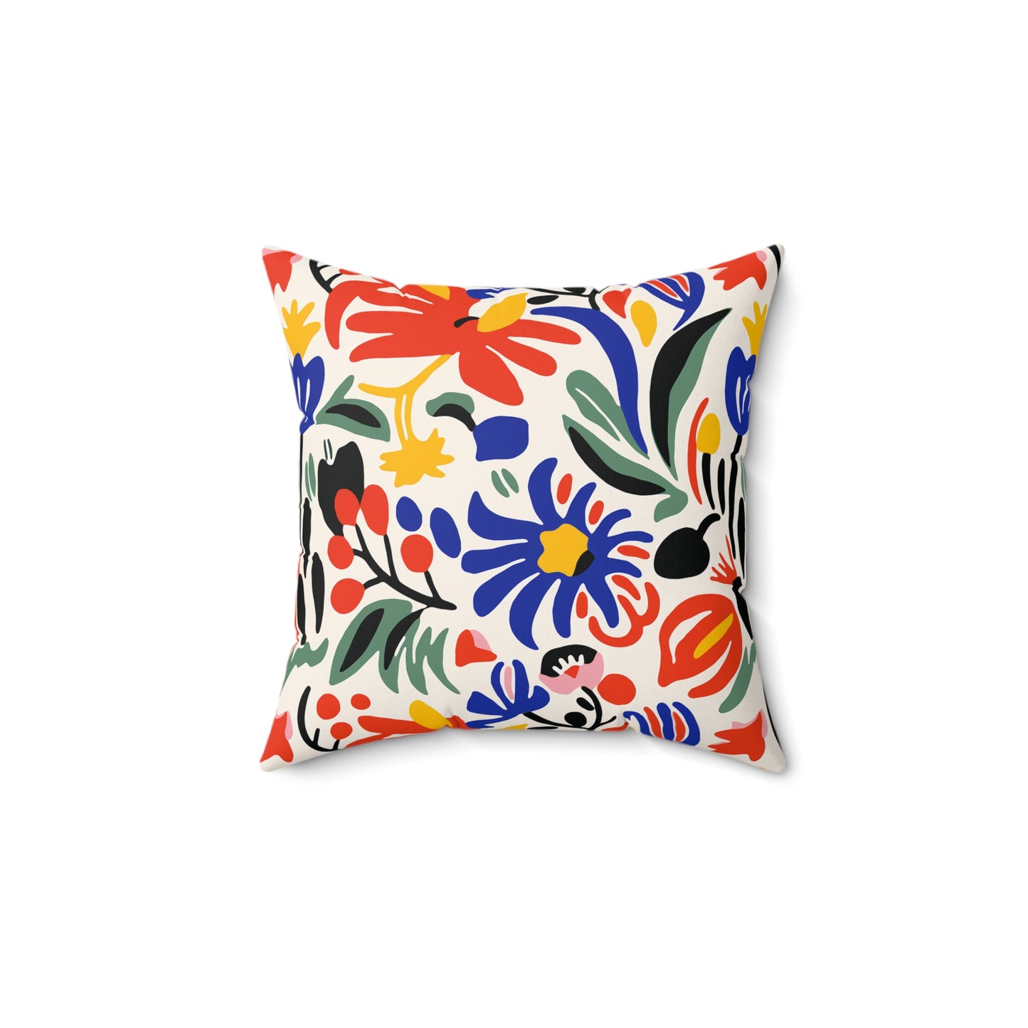 Matisse Inspired Faux Suede Square Pillow