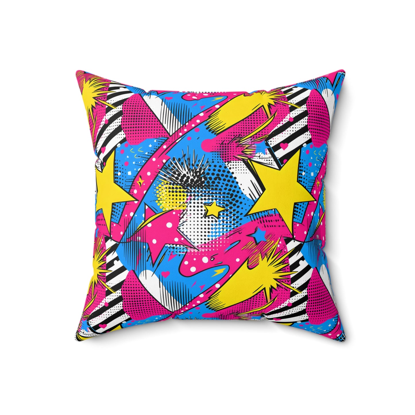 Star Pop Spun Polyester Square Pillow