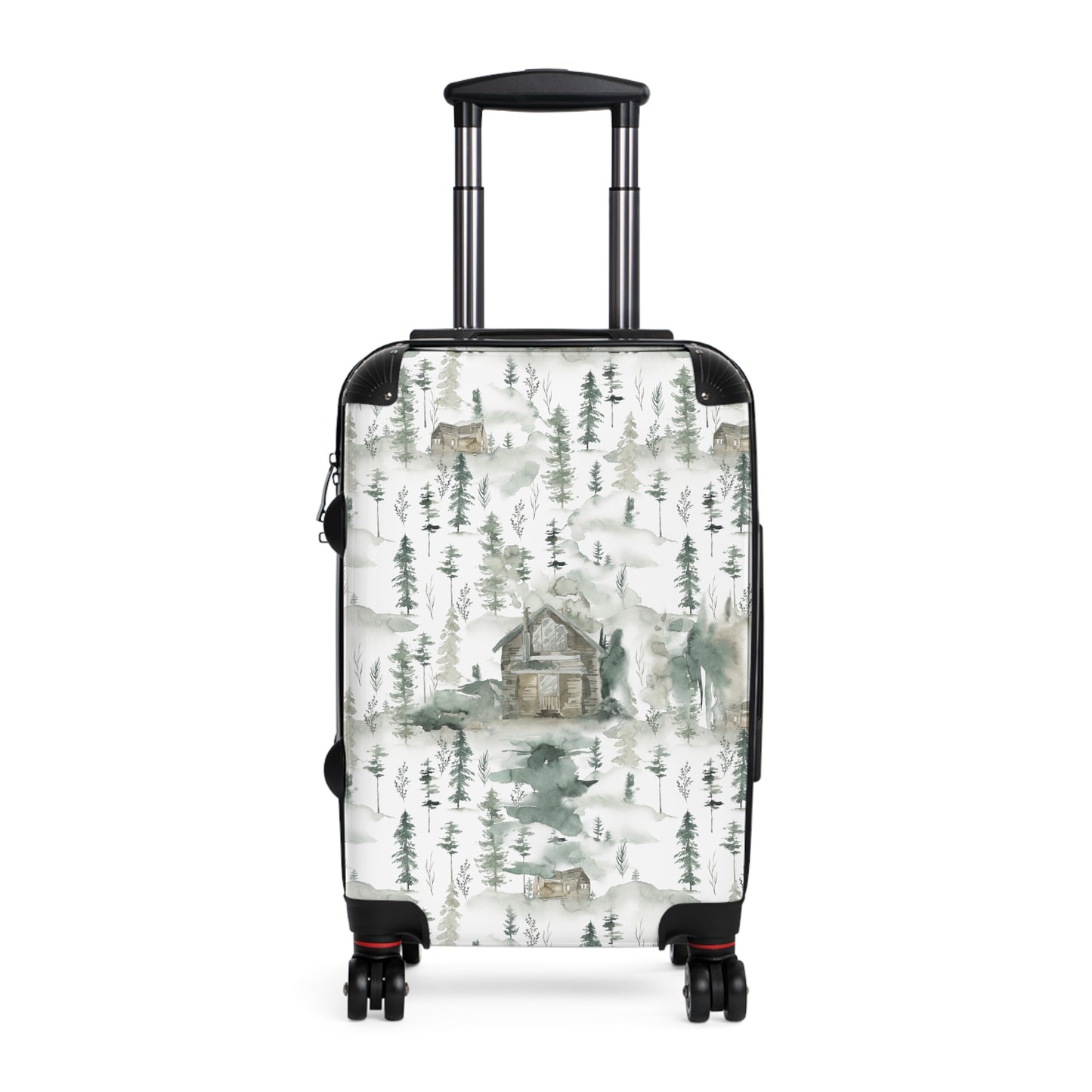 Green Woodland Mountain Suitcase